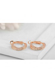 Stud Earrings Women's Alloy Earring Cubic Zirconia