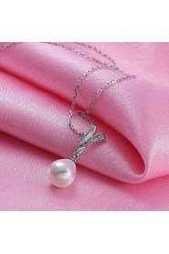 Xu Women's Pearl / Gold-Plated Diamonds Anniversary / Wedding / Engagement / Birthday / Gift / Party Necklace