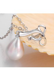 Xu Women's Pearl / Gold-Plated Bowknot Anniversary / Wedding / Engagement / Birthday / Gift / Party Necklace