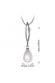 Xu Women's Pearl / Gold-Plated Diamonds Anniversary / Wedding / Engagement / Birthday / Gift / Party Necklace