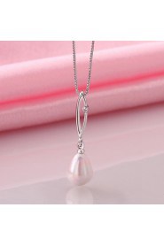 Xu Women's Pearl / Gold-Plated Diamonds Anniversary / Wedding / Engagement / Birthday / Gift / Party Necklace