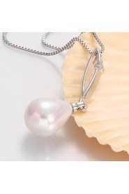 Xu Women's Pearl / Gold-Plated Diamonds Anniversary / Wedding / Engagement / Birthday / Gift / Party Necklace