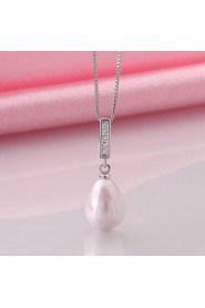 Xu Women's Pearl / Gold-Plated Diamonds Anniversary / Wedding / Engagement / Birthday / Gift / Party Necklace