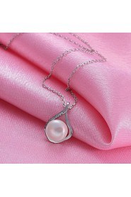 Xu Women's Pearl / Gold-Plated Diamonds Anniversary / Wedding / Engagement / Birthday / Gift / Party Necklace