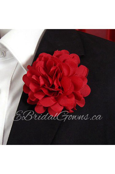 Men's Casual Rde Silk Goods Brooch