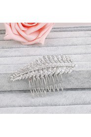 Women's Rhinestone Headpiece-Wedding / Special Occasion / Casual / Office & Career / Outdoor Hair Combs 1 Piece Clear Round