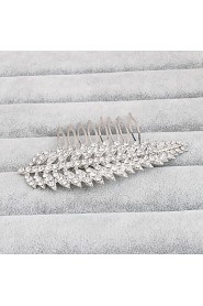 Women's Rhinestone Headpiece-Wedding / Special Occasion / Casual / Office & Career / Outdoor Hair Combs 1 Piece Clear Round