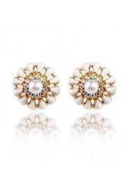 Elegant Alloy Gold Rhinestone Women's Earrings(More Colors)