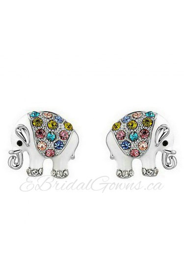 Stud Earrings Women's Alloy Earring Cubic Zirconia