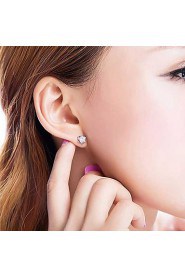 925 Sterling Silver Earring Sterling Silver Stud Earrings Six Claw Girls Harley Cute Fashion Earring