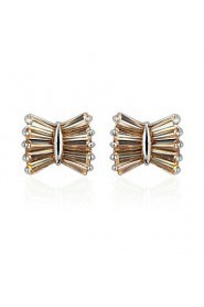 Brass With Cubic Zirconia Stud Earrings (More Colors)