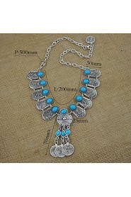 Exotic Turkey New Winter Wind Coin Necklace Sweater Chain