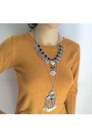 Exotic Turkey New Winter Wind Coin Necklace Sweater Chain