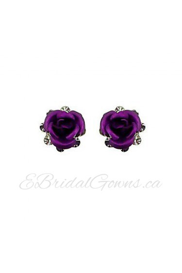 Stud Earrings Women's Alloy Earring Cubic Zirconia