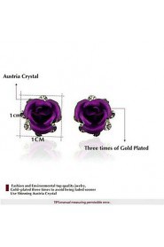 Stud Earrings Women's Alloy Earring Cubic Zirconia