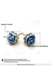 Stud Earrings Women's Alloy Earring Cubic Zirconia