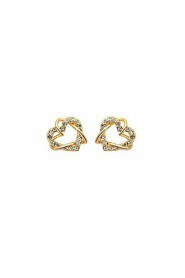 Hoop Earrings Women's Alloy Earring Cubic Zirconia