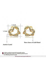 Hoop Earrings Women's Alloy Earring Cubic Zirconia