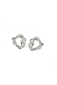 Hoop Earrings Women's Alloy Earring Cubic Zirconia