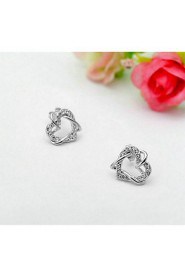 Hoop Earrings Women's Alloy Earring Cubic Zirconia