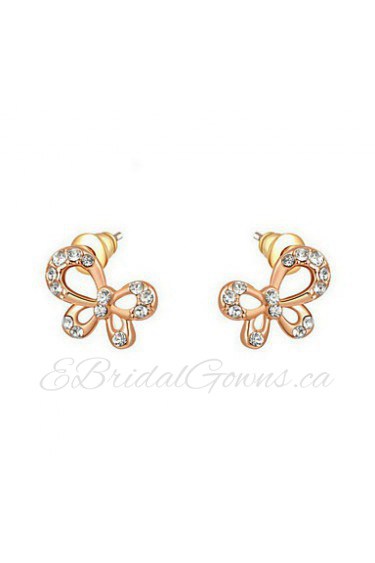 Stud Earrings Women's Alloy Earring Cubic Zirconia