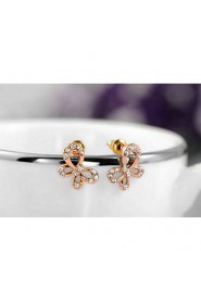 Stud Earrings Women's Alloy Earring Cubic Zirconia