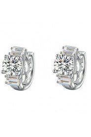 Stud Earrings Women's Alloy Earring Cubic Zirconia