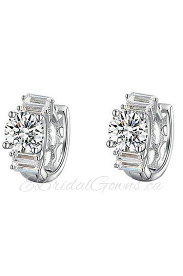 Stud Earrings Women's Alloy Earring Cubic Zirconia