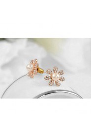 Stud Earrings Women's Alloy Earring Imitation Pearl