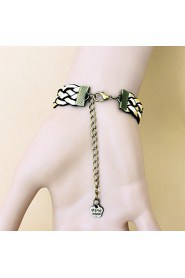 New Fashion Retro Coffee Rose Bracelet Ring Set