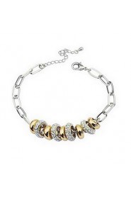 Women's Charm Bracelet Alloy Rhinestone