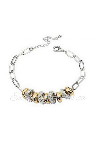 Women's Charm Bracelet Alloy Rhinestone