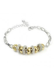 Women's Charm Bracelet Alloy Rhinestone