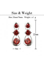 Drop Earrings Couples'/Kid's/Women's Cubic Zirconia Earring Cubic Zirconia