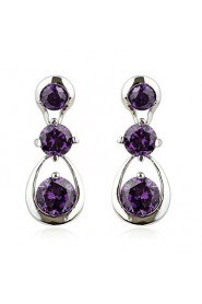 Drop Earrings Couples'/Kid's/Women's Cubic Zirconia Earring Cubic Zirconia