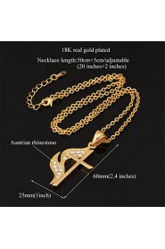 New Hot Sale Jesus Cro Pendant Charm Necklace 18K Real Gold Platinum Plated Rhinestone Crystal Jewelry Gift for Women