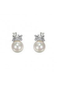 Stud Earrings Women's Alloy Earring Cubic Zirconia