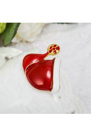 Women's Alloy Brooch Red