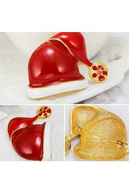 Women's Alloy Brooch Red