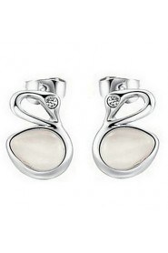 Stud Earrings Women's Alloy Earring Opal