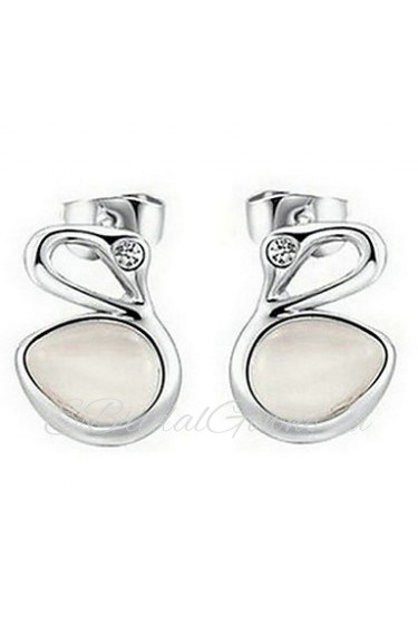 Stud Earrings Women's Alloy Earring Opal