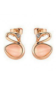 Stud Earrings Women's Alloy Earring Opal