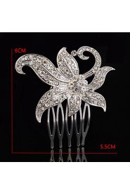 Palace Hairpins Comb for Women Rhinestone Crystals Wedding Hair Accessories Party Wedding Bridal Jewelry