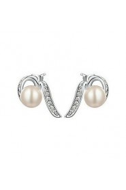 Stud Earrings Women's Imitation Pearl Earring Imitation Pearl