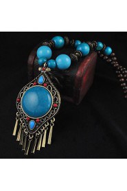 Fashion Beach Jewelry Big Drop Pendants Necklaces for Women 2015