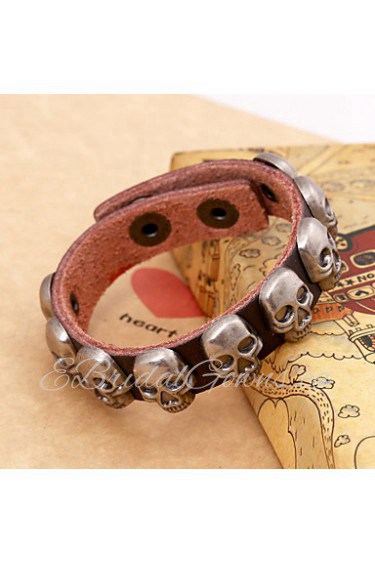 European Style Genuine Leather Foreign Trade Hot Sales Bracelet(Random Color)(1Pc)