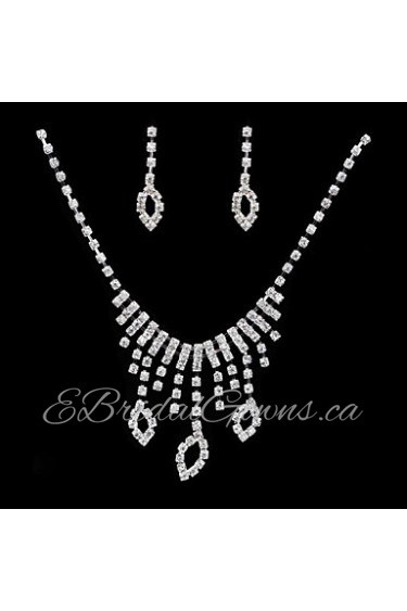 Jewelry Set Women's Anniversary / Wedding / Engagement / Birthday Jewelry Sets Cubic Zirconia / Alloy Cubic Zirconia Necklaces / Earrings