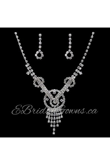 Jewelry Set Women's Anniversary / Wedding / Engagement / Birthday Jewelry Sets Cubic Zirconia / Alloy Cubic Zirconia Necklaces / Earrings