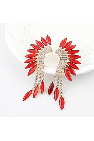 Luxury Alloy With Shiny Rhinestone Drop Earrings (More Colors)