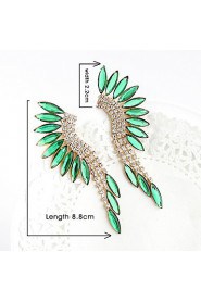 Luxury Alloy With Shiny Rhinestone Drop Earrings (More Colors)